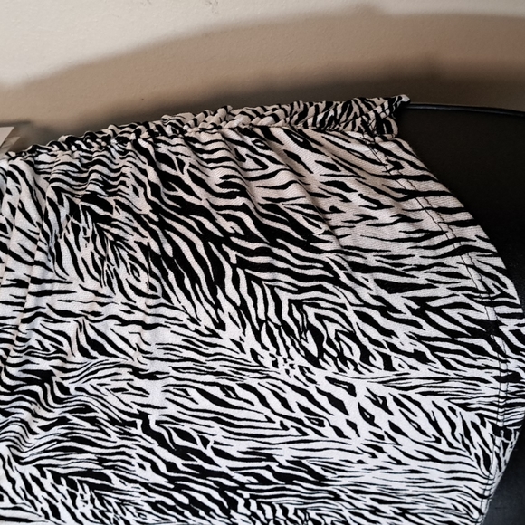 Free People Coco Animal Print Tank Top in Black/White - Picture 6 of 11